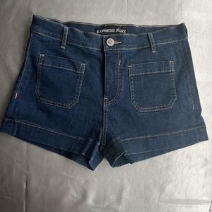 Express denim shorts women size 8 NWT